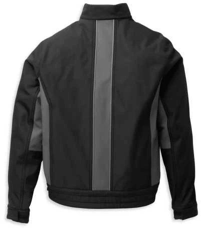 Harley-Davidson Softshell Jacke Bar & Shield Schwarz/grau 2 Harley-Davidson Softshell Jacke Bar & Shield Schwarz/grau – Bild 2