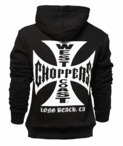 West Coast Choppers Iron Cross Zip Hoodie, Schwarz -Elektrik Blitz Angebote Store 987294 wcc2