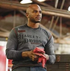 Harley-Davidson Longsleeve Iron Block -Elektrik Blitz Angebote Store 99010 17vm 32