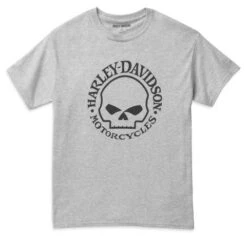 Harley-Davidson T-Shirt Skull Heather Grau