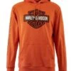 Harley-Davidson Hoodie Hallmark Bar & Shield Orange