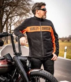 Harley-Davidson Activewear Jacke Chest Stripe -Elektrik Blitz Angebote Store 99087 20vm 41
