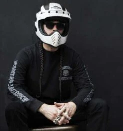 Harley-Davidson Skull Longsleeve, Schwarz -Elektrik Blitz Angebote Store 99091 14vm 4