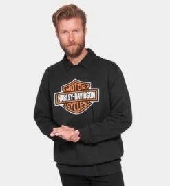 Harley-Davidson Bar & Shield Pullover Schwarz 7 Harley-Davidson Bar & Shield Pullover Schwarz -Elektrik Blitz Angebote Store 99121 22vm 41