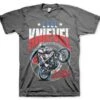 Evel Knievel Wheelie T-Shirt Dunkelgrau