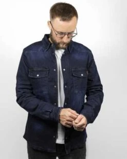 John Doe Motoshirt Motorrad Hemd Denim Dunkelblau 8 John Doe Motoshirt Motorrad Hemd Denim Dunkelblau -Elektrik Blitz Angebote Store jdl5010 5
