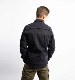 John Doe Motoshirt Motorrad Hemd Denim Schwarz -Elektrik Blitz Angebote Store jdl5012 4