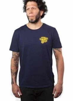 John Doe T-Shirt Tiger Navy Blau