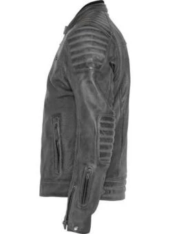 John Doe Lederjacke Storm Grau -Elektrik Blitz Angebote Store jle6010 dexter storm grey john doe31