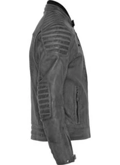 John Doe Lederjacke Storm Grau -Elektrik Blitz Angebote Store jle6010 dexter storm grey john doe61