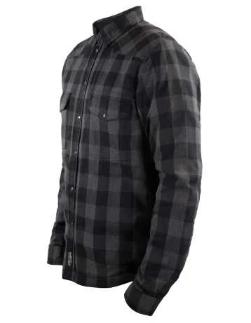 John Doe Motoshirt Motorrad Hemd Grau/schwarz 3 John Doe Motoshirt Motorrad Hemd Grau/schwarz – Bild 3