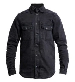 John Doe Motoshirt Motorrad Hemd Denim Schwarz