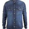 John Doe Motoshirt Motorrad Hemd Denim Dunkelblau
