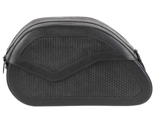 Ledrie Reinforced Rigid Leder Satteltaschen Basket Weave 2 Ledrie Reinforced Rigid Leder Satteltaschen Basket Weave – Bild 2