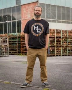 Harley-Davidson T-Shirt H-D Round Schwarz -Elektrik Blitz Angebote Store r004359v 51