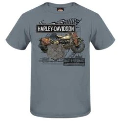 Harley-Davidson T-Shirt Fortitude Grau/blau