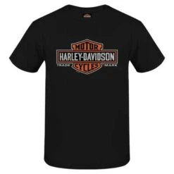 Harley-Davidson T-Shirt Long Logo Schwarz