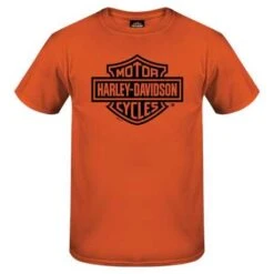 Harley-Davidson T-Shirt Bar & Shield 1 Orange
