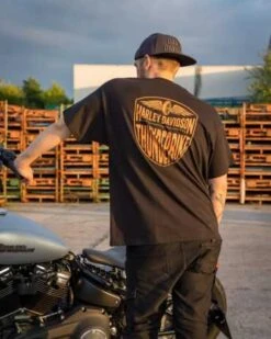 Harley-Davidson T-Shirt Mini Bar & Shield Schwarz -Elektrik Blitz Angebote Store r004532v 51