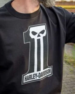 Harley-Davidson Longsleeve Dark Custom Schwarz -Elektrik Blitz Angebote Store r004538v 41