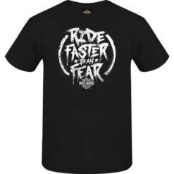 Harley-Davidson T-Shirt Faster Fear Schwarz