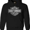 Harley-Davidson Hoodie Heritage Sketch Schwarz