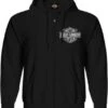 Harley-Davidson Zip Hoodie Heritage Badge Schwarz