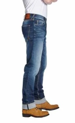 Rokker Biker Jeans Iron Selvage Blau -Elektrik Blitz Angebote Store rok1050v 43