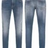 Rokkertech Tapered Slim Jeans Blau
