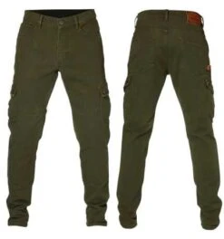Rokker Cargo Slim Motorradhose Olive
