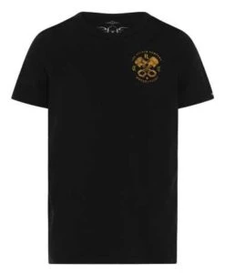 Rokker T-Shirt In Rust Schwarz