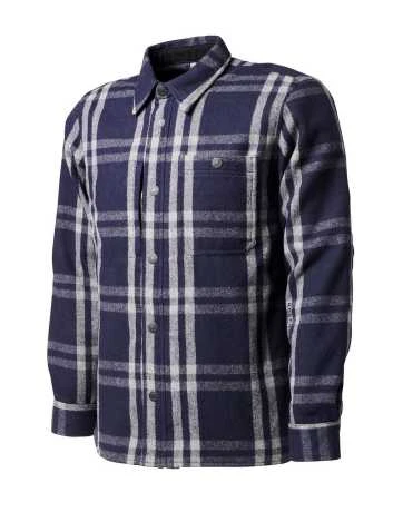 Roland Sands Buellton Motorradhemd Navy Blau 1 Roland Sands Buellton Motorradhemd Navy Blau