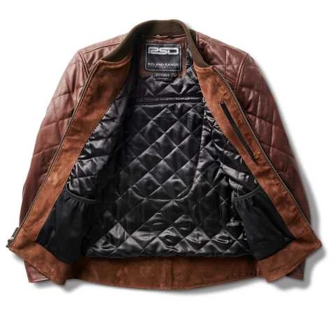 Roland Sands Hemlock Lederjacke Braun 4 Roland Sands Hemlock Lederjacke Braun – Bild 4