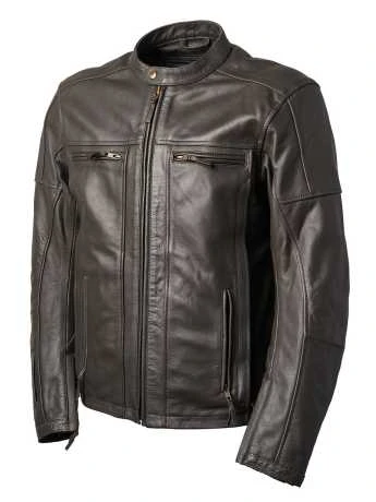Roland Sands Linden 74 Lederjacke Dunkelbraun 1 Roland Sands Linden 74 Lederjacke Dunkelbraun