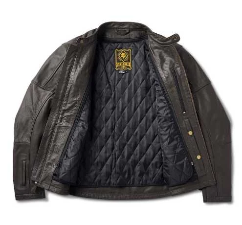 Roland Sands Linden 74 Lederjacke Dunkelbraun 3 Roland Sands Linden 74 Lederjacke Dunkelbraun – Bild 3