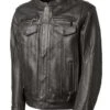 Roland Sands Paramount 74 Lederjacke Dunkelbraun