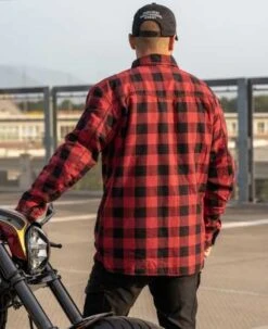 West Coast Choppers Dominator Motorrad Hemd Rot/schwarz CE -Elektrik Blitz Angebote Store wcc dominator red21